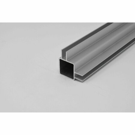 EZTUBE 2-Way Extended Captive Fin Extrusion for 1/4in Panel Panel  White, 98in L x 1in W x 1in H 100-260S WH 94